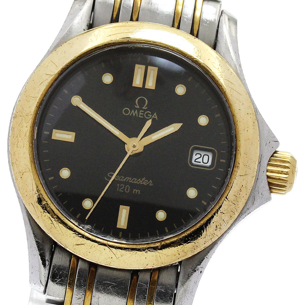 OMEGA Seamaster120 2371.50 black Dial Quartz Ladies Watch_874705