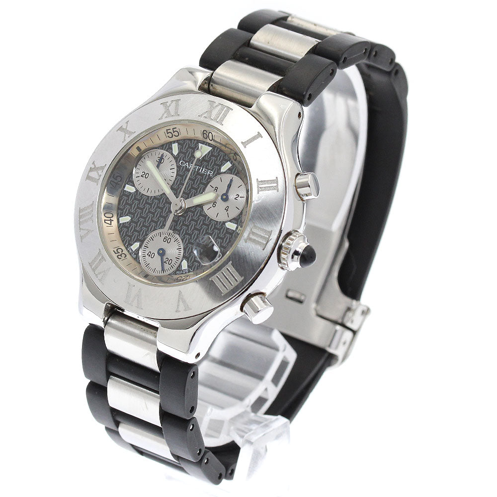 CARTIER CHRONOSCAPH W10125U2 Date Chronograph Quartz Men's Watch_874737