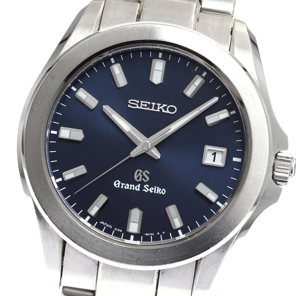 SEIKO Grand Seiko SBGF019/8J56-8020 Date Navy Dial Quartz Men's Watch_874740