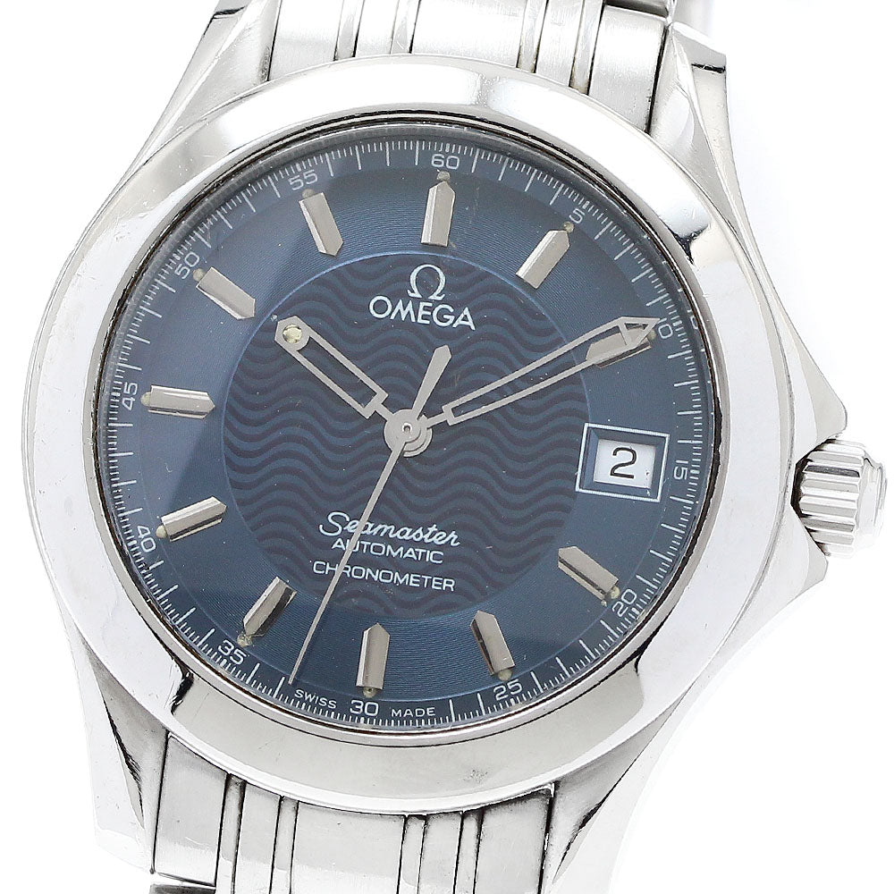 OMEGA Seamaster120 2501.81 Date Navy Dial Automatic Men's Watch_874784