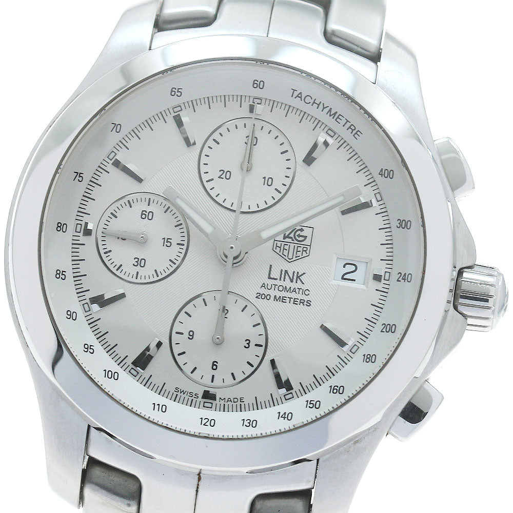 TAG HEUER Link CJF2111 Chronograph Silver Dial Automatic Men's Watch_874808
