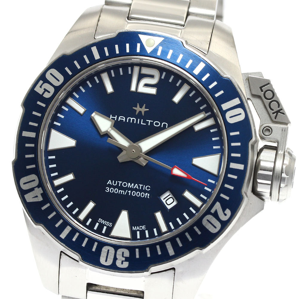 HAMILTON Khaki navy open water H777050 Date Automatic Men's Watch_874817