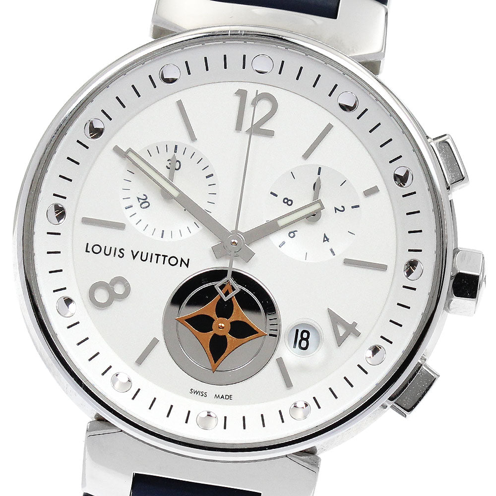 LOUIS VUITTON Tambour Moon Star Q8G00 Date Chronograph Quartz Boy's Watch_874822