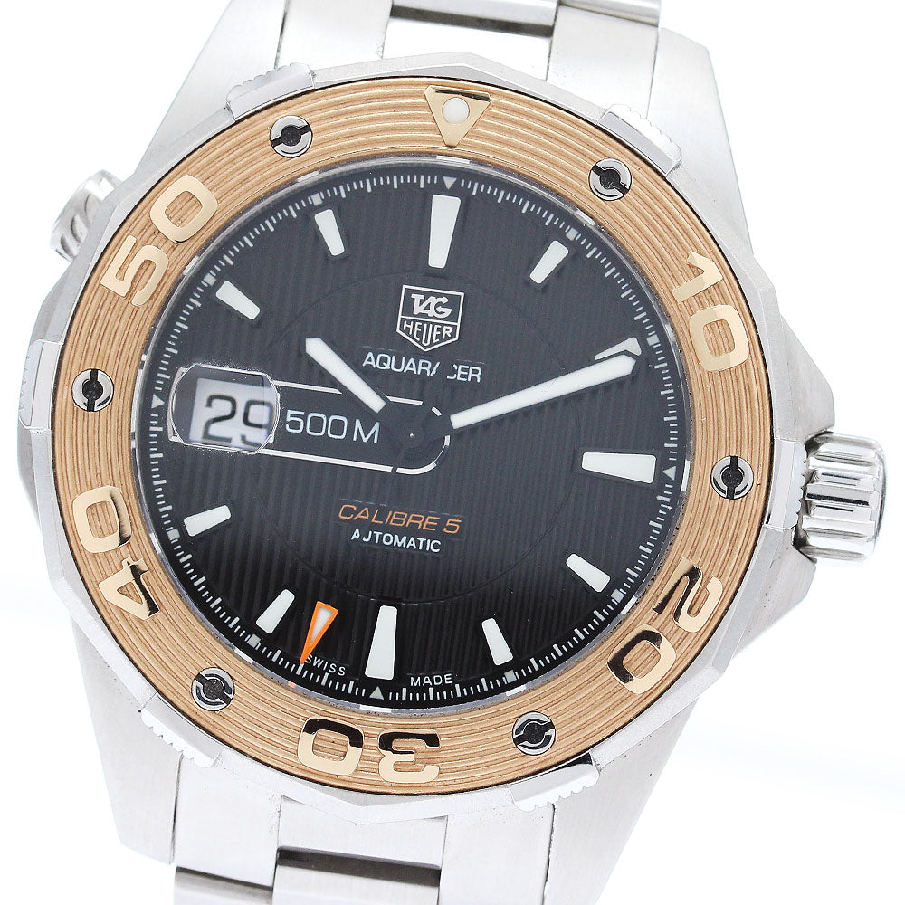 TAG HEUER Aqua Racer Caliber 5 WAJ2150.BA0780 Date K18PGBezel Men's Watch_874828