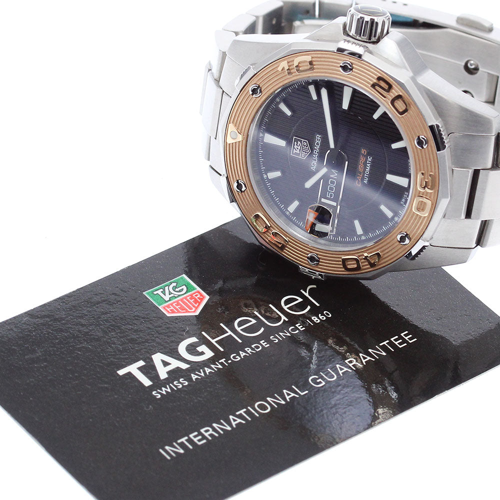 TAG HEUER Aqua Racer Caliber 5 WAJ2150.BA0780 Date K18PGBezel Men's Watch_874828