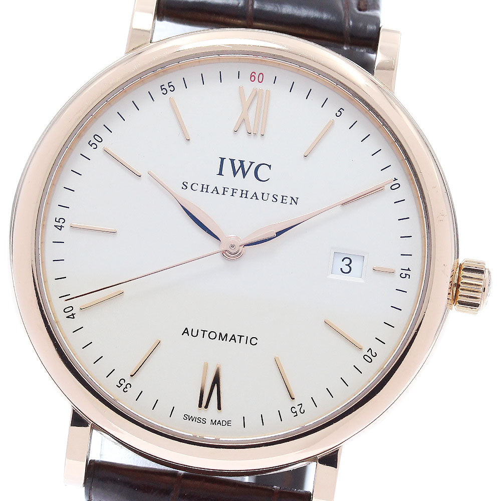IWC SCHAFFHAUSEN Portofino IW356504 K18PG Date Automatic Men's Watch_874831
