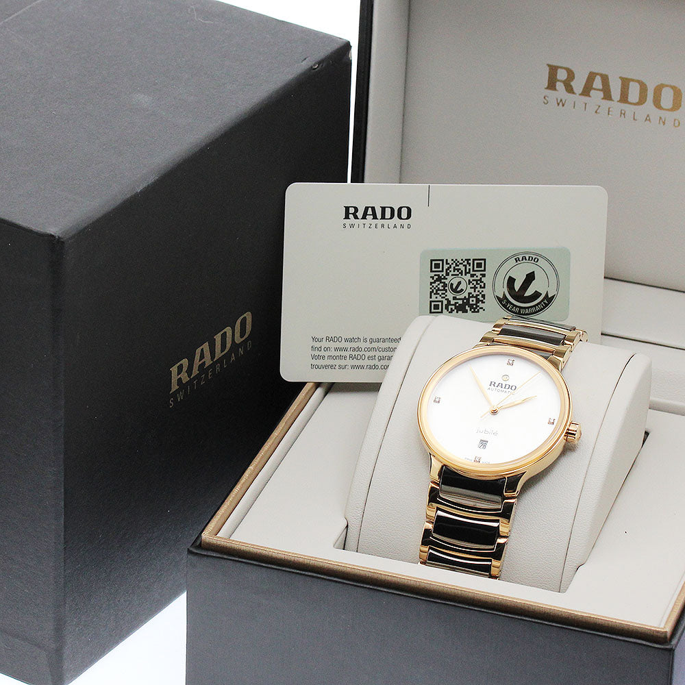 RADO Centrics R30017722 4P Diamond Date white Dial Automatic Men's Watch_874837