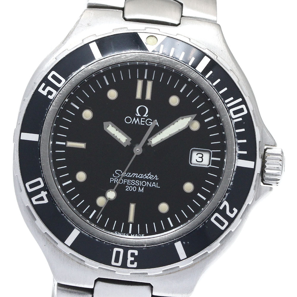OMEGA Seamaster200 Date black Dial Quartz Men's Watch_874861