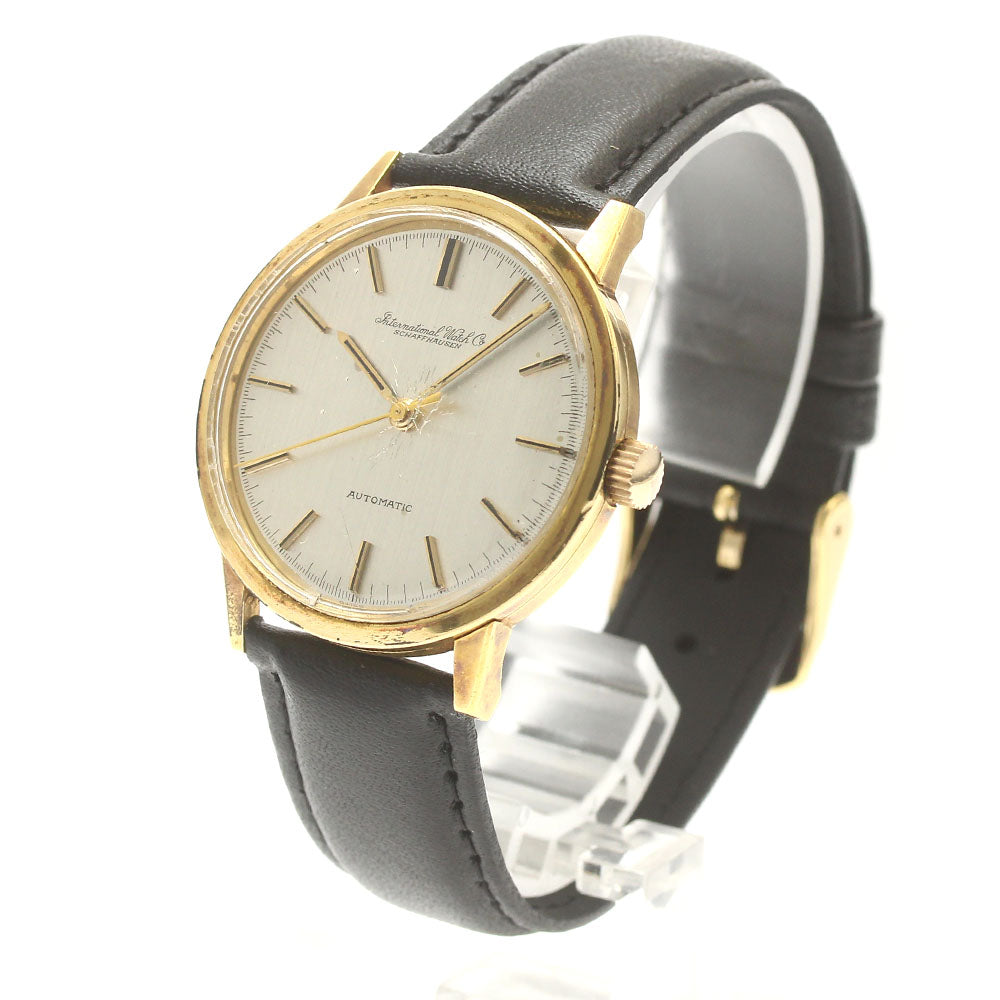 IWC SCHAFFHAUSEN K18YG Cal.854B Silver Dial Automatic Men's Watch_874884