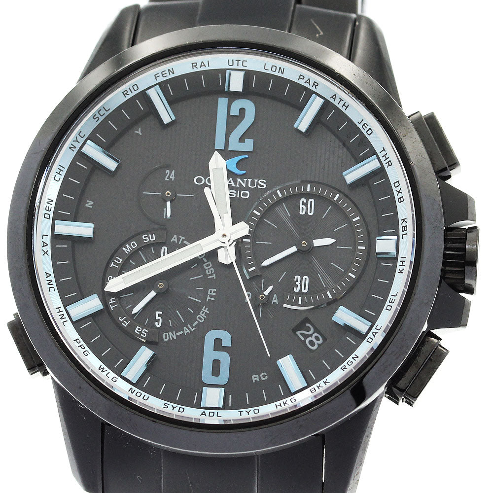 CASIO Oceanus OCW-T2000B-1A Day date Solar Powered Radio Men's Watch_874886