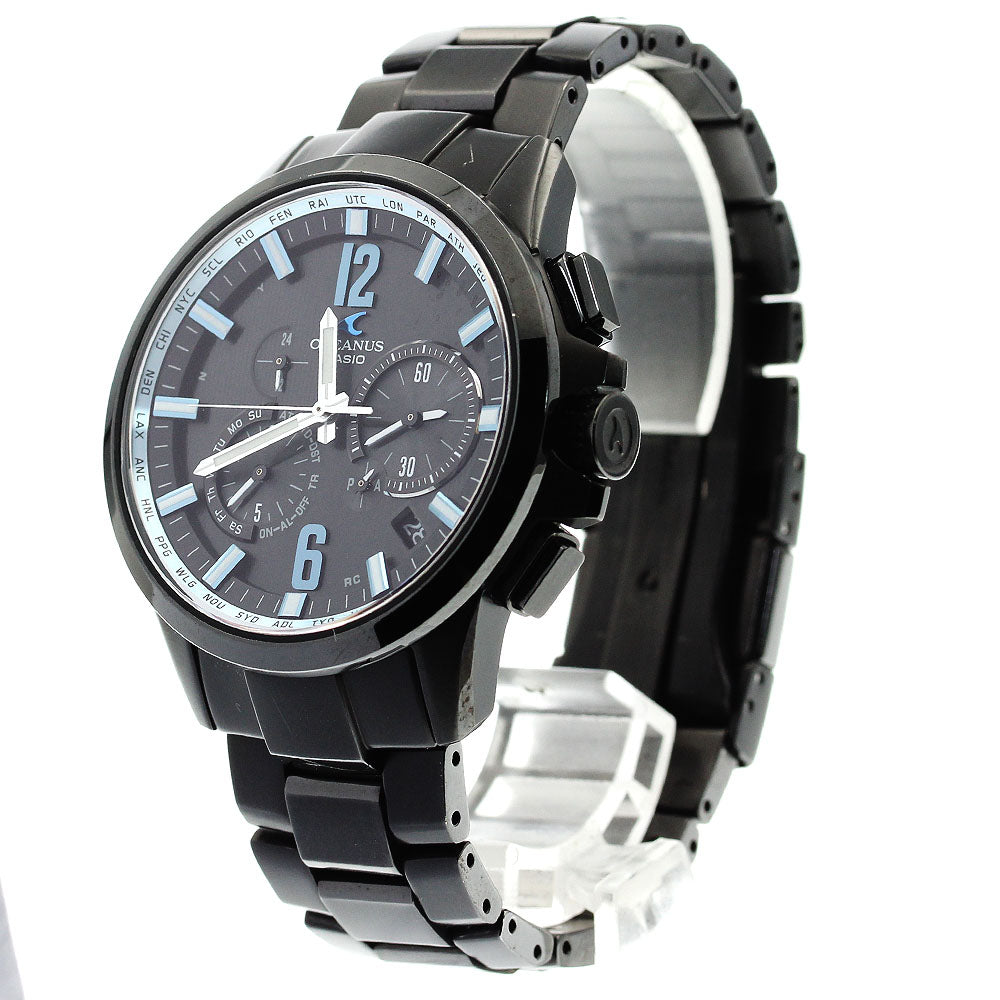 CASIO Oceanus OCW-T2000B-1A Day date Solar Powered Radio Men's Watch_874886