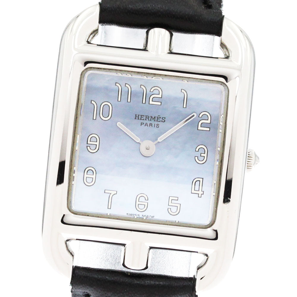 HERMES Cape Cod CC1.210 Blue shell Dial Quartz Ladies Watch_874890