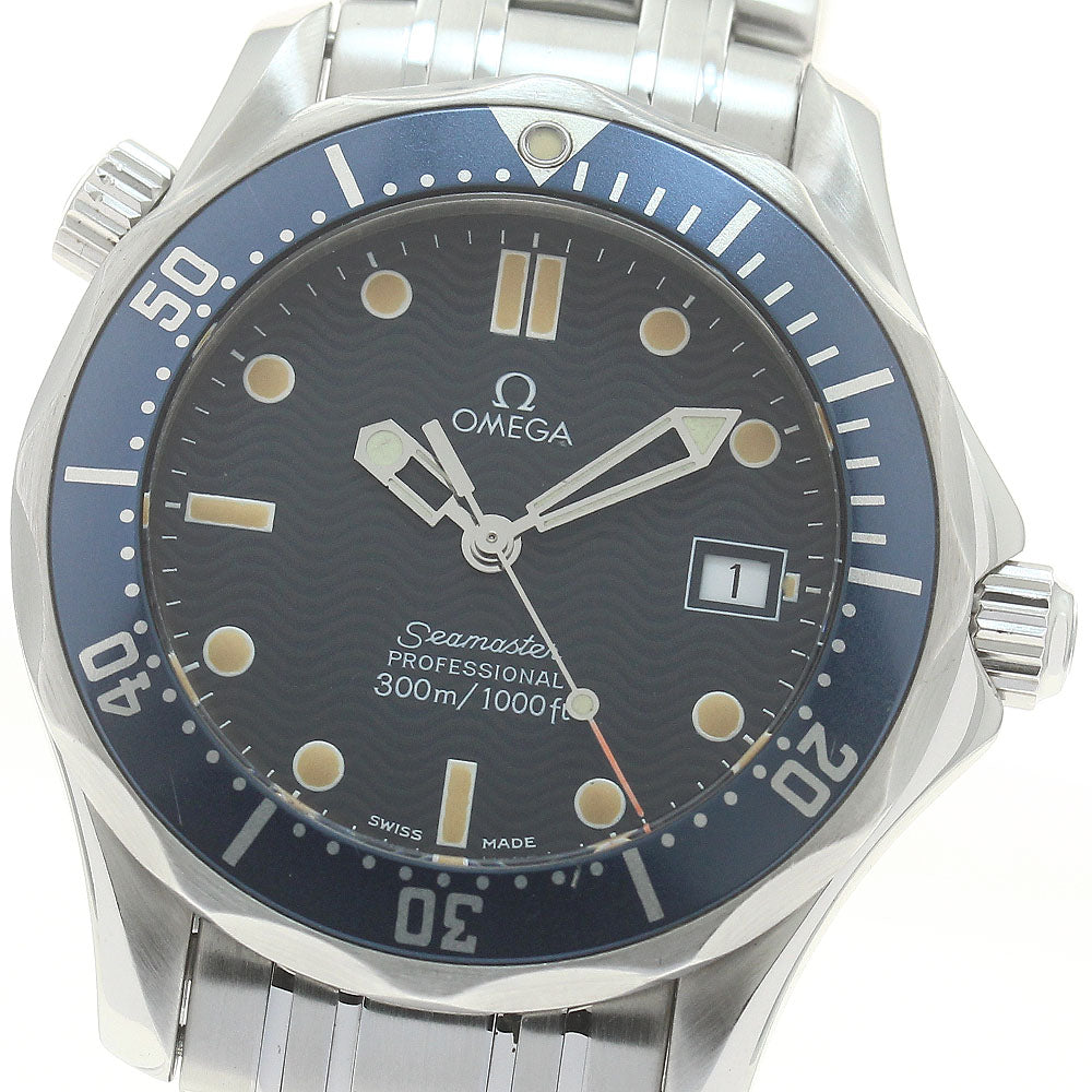 OMEGA Seamaster300 Professional 2561.80 Date Navy Dial Quartz Boy's Watch_874925