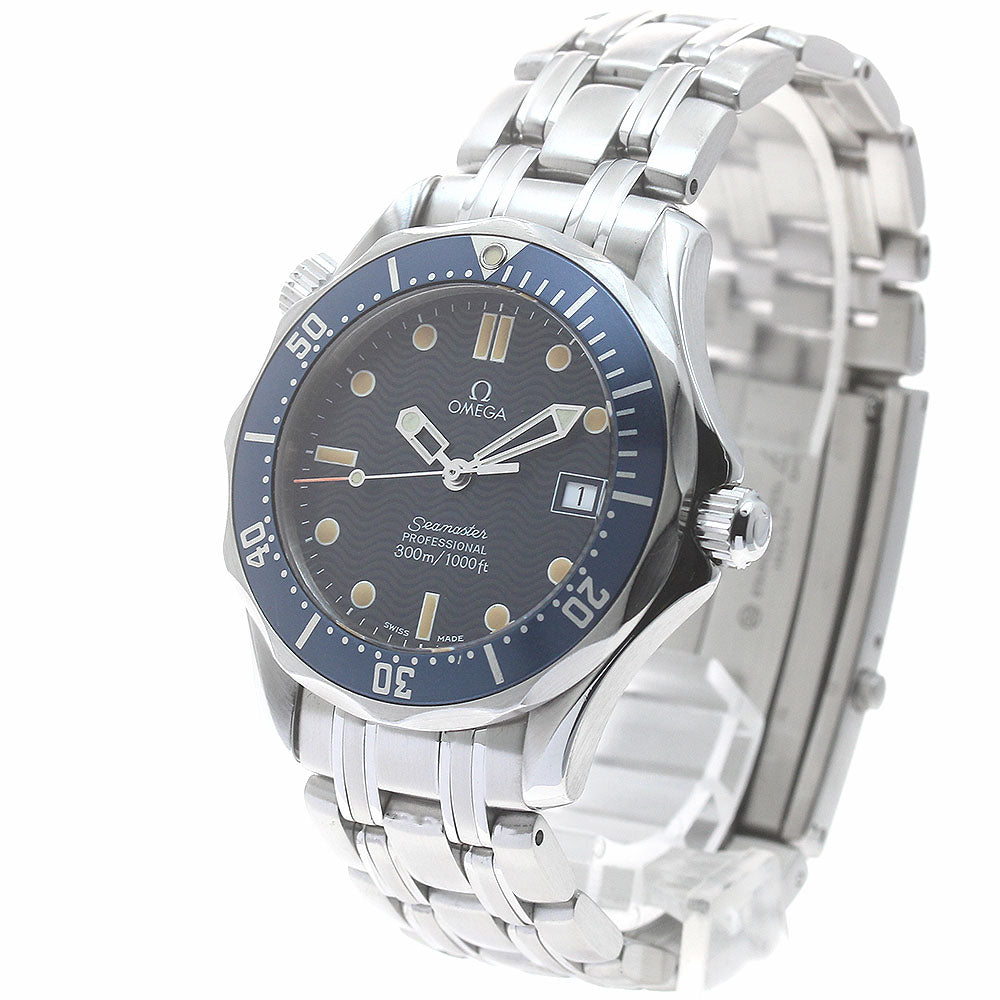 OMEGA Seamaster300 Professional 2561.80 Date Navy Dial Quartz Boy's Watch_874925