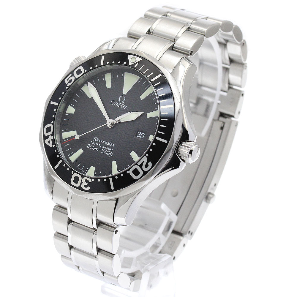 OMEGA Seamaster300 2264.50 Date Black Dial Quartz Men's Watch_874935