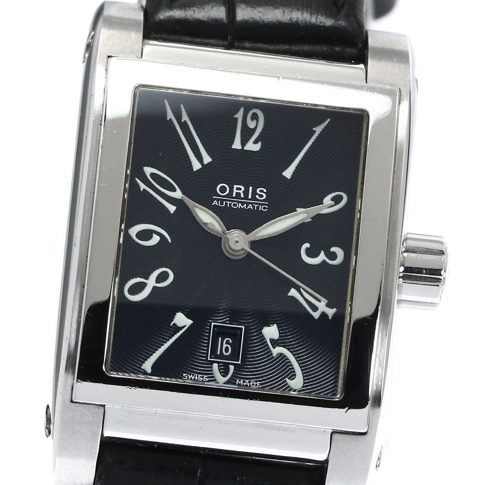 ORIS Rectangle 7526 Date black Dial Automatic Ladies Watch_874937