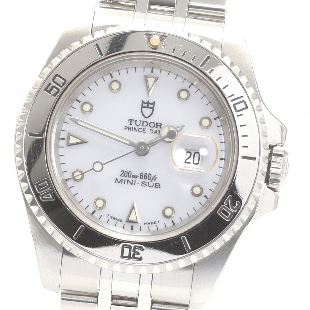 TUDOR Prince Date Mini Sub 73190 White Dial Automatic Boy's Watch_874939