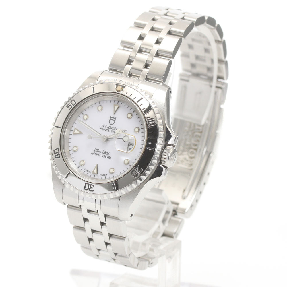 TUDOR Prince Date Mini Sub 73190 White Dial Automatic Boy's Watch_874939