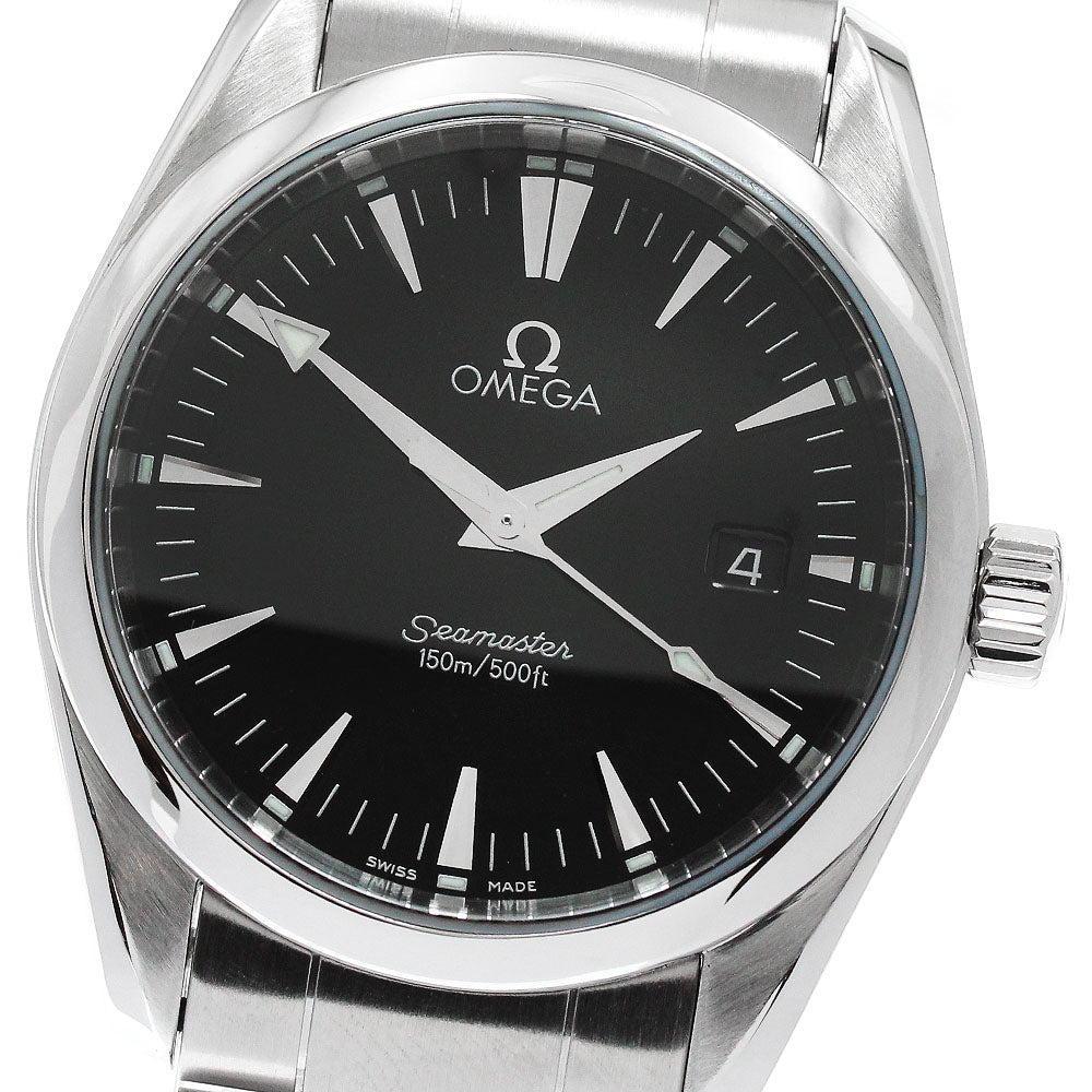 OMEGA Seamaster Aqua Terra 2518.50 Date black Dial Quartz Boy's Watch_874950