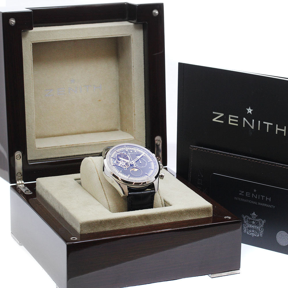 ZENITH El Primero Chronomaster Open Grand Date 03.2160.4047 Moon & Sun Phase black Dial Automatic Men's Watch_874953