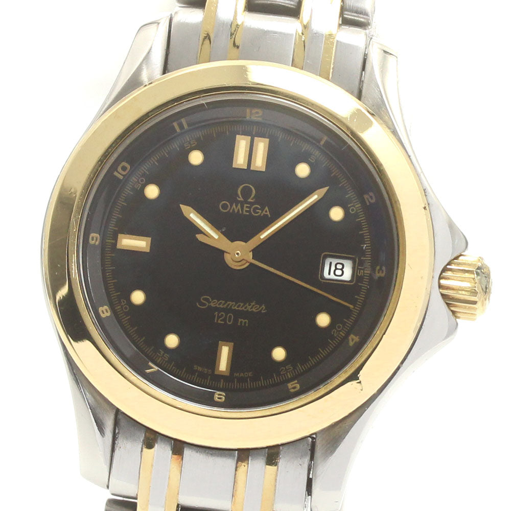 OMEGA Seamaster120 2371.50 black Dial Quartz Ladies Watch_874966
