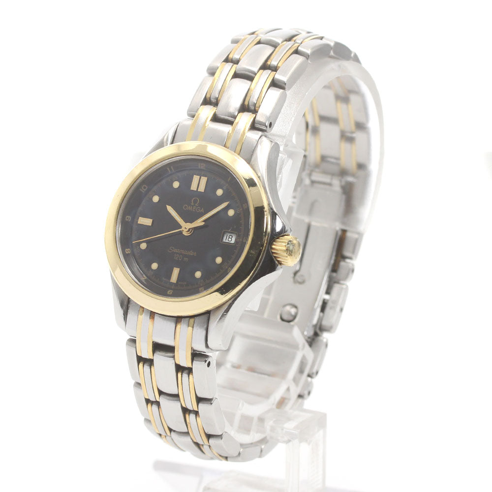OMEGA Seamaster120 2371.50 black Dial Quartz Ladies Watch_874966
