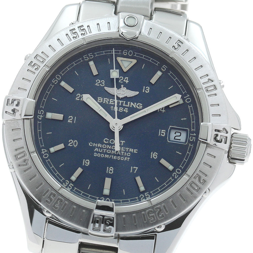 BREITLING Colt Ocean A17350 Date Navy Dial Automatic Men's Watch_874974