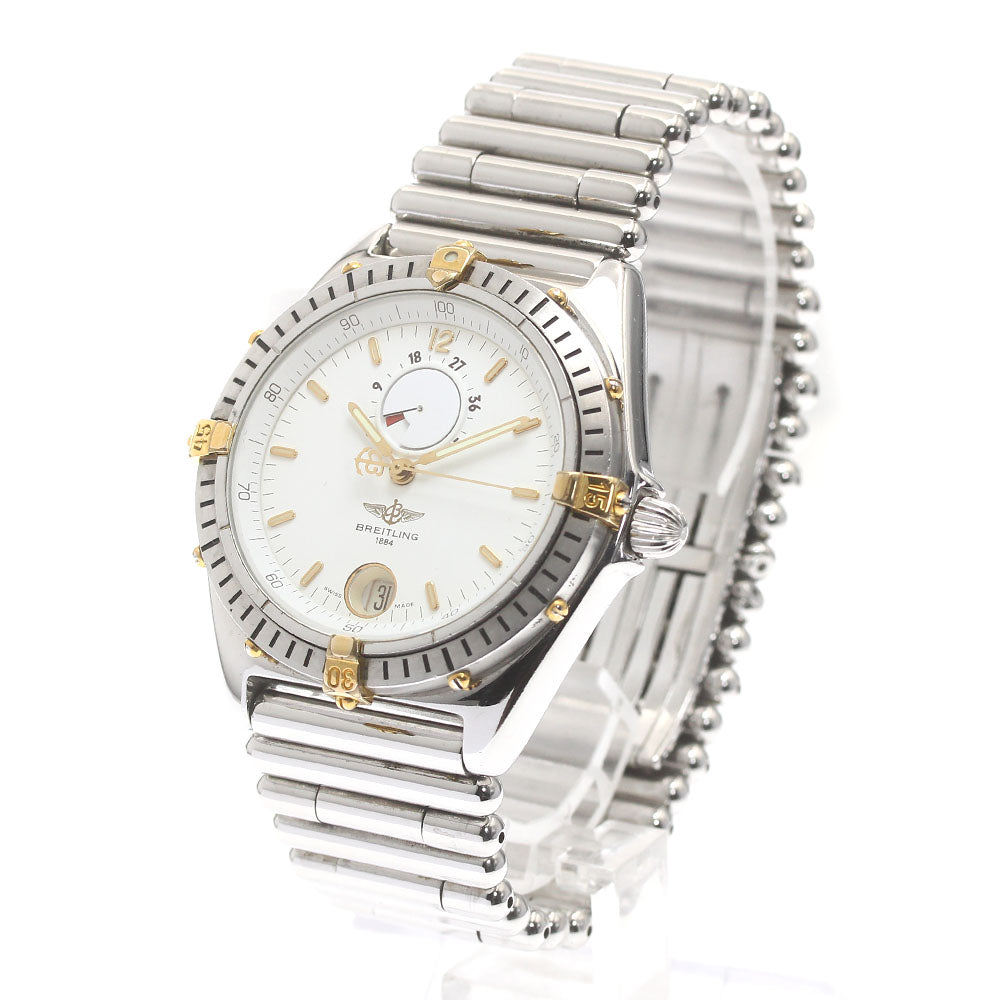 BREITLING Reserved Marche B14047 power reserve white Dial Automatic Men's_874981
