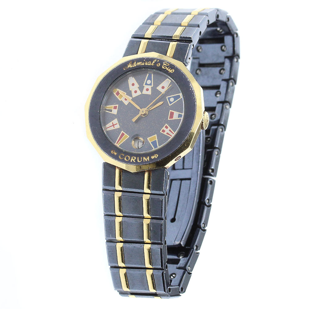 CORUM Admirals cup 39.610.31 V-52 Date Navy Dial Quartz Ladies Watch_875021