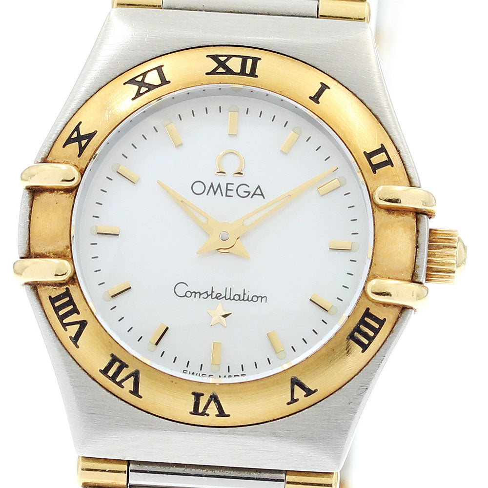 OMEGA Constellation 1362.70 YG2 tone harf bar Quartz Ladies Watch_875161