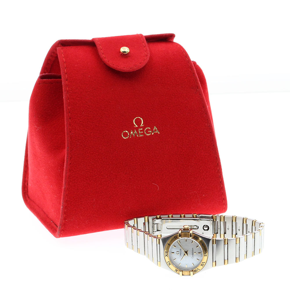 OMEGA Constellation 1362.70 YG2 tone harf bar Quartz Ladies Watch_875161