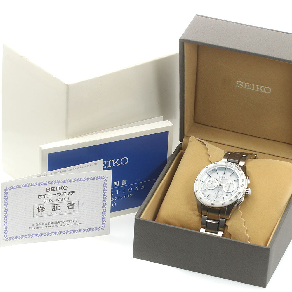 SEIKO Brights SAGA169/8B82-0AP0 Chronograph Solar Powered Radio Men's_875168