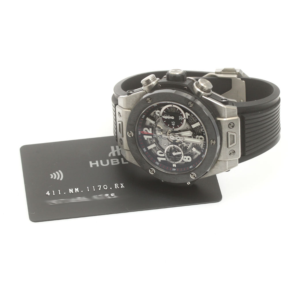 HUBLOT Big Bang Unico 411.NM.1170.RX Titanium Ceramic Automatic Men's _875178