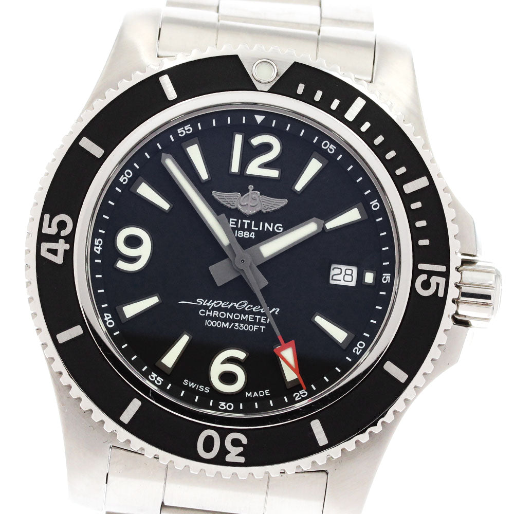 BREITLING Super Ocean 44 A17367 Date Black Dial Automatic Men's Watch_875196