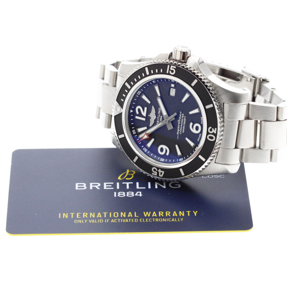 BREITLING Super Ocean 44 A17367 Date Black Dial Automatic Men's Watch_875196
