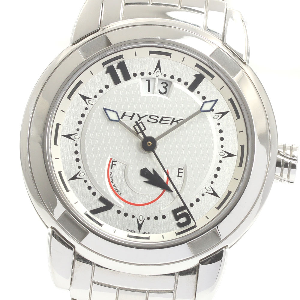 HYSEK IO IO4209A09 Date power reserve Silver Dial Automatic Men's Watch_875212