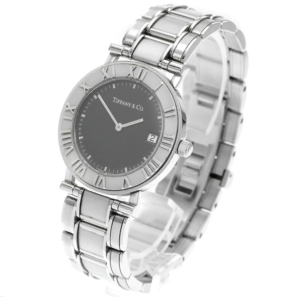 TIFFANY&Co. Atlas Date gray Dial Quartz Men's Watch_875220