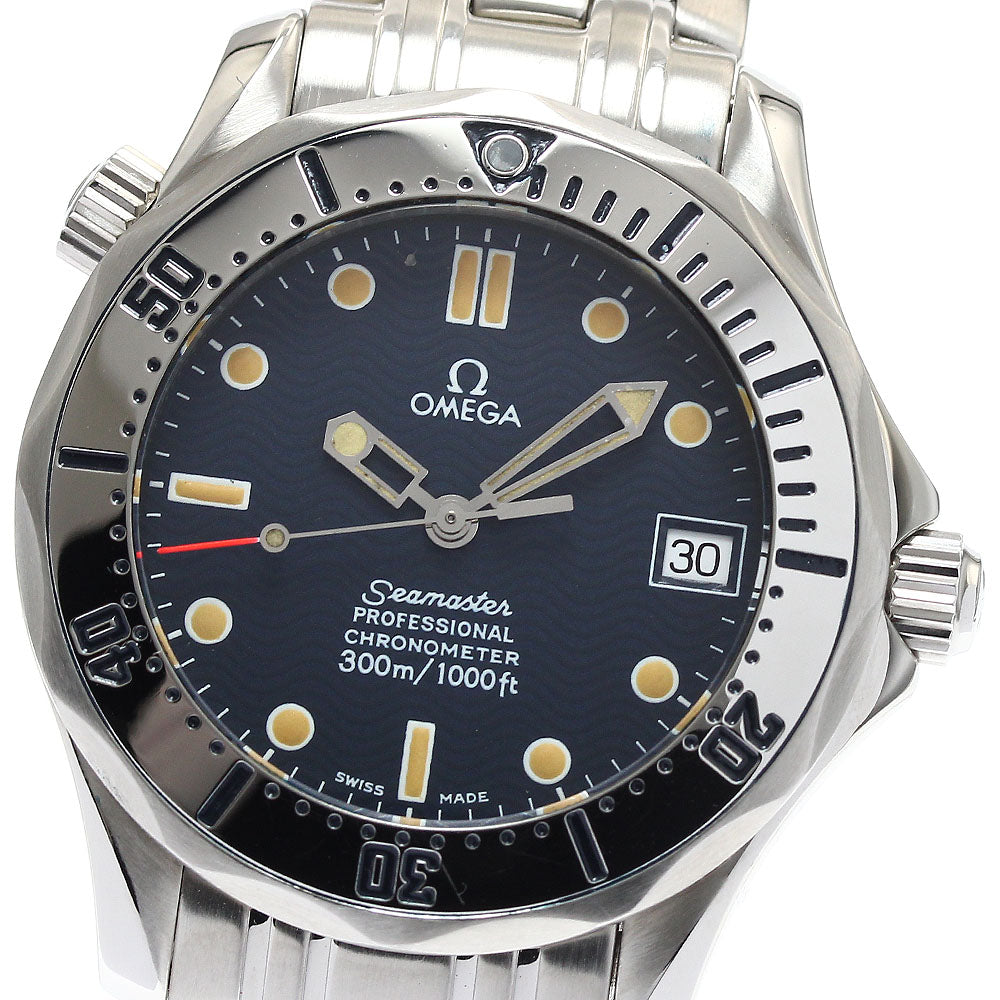 OMEGA Seamaster Diver 300M 2552.80 Date Navy Dial Automatic Boy's Watch_875223