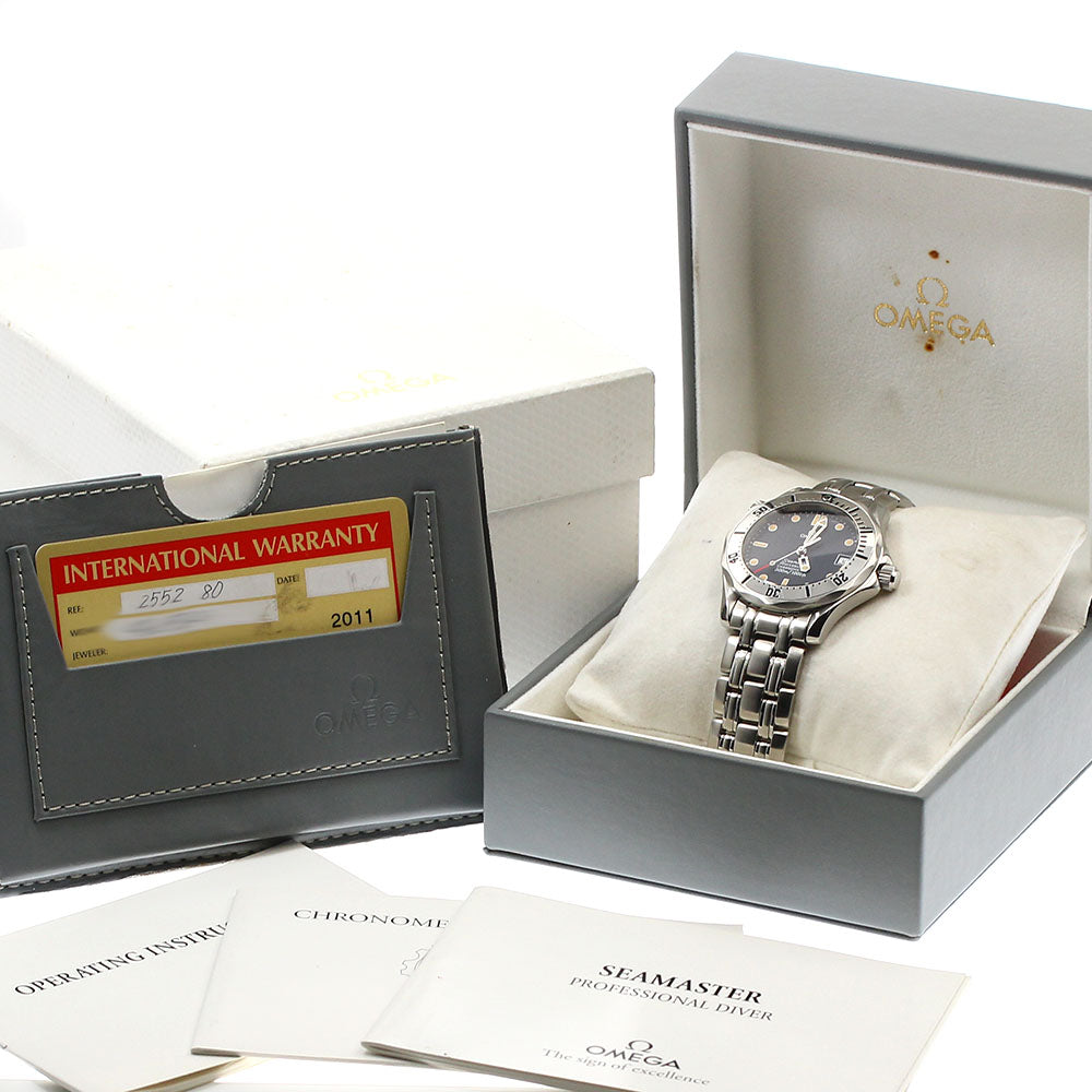 OMEGA Seamaster Diver 300M 2552.80 Date Navy Dial Automatic Boy's Watch_875223