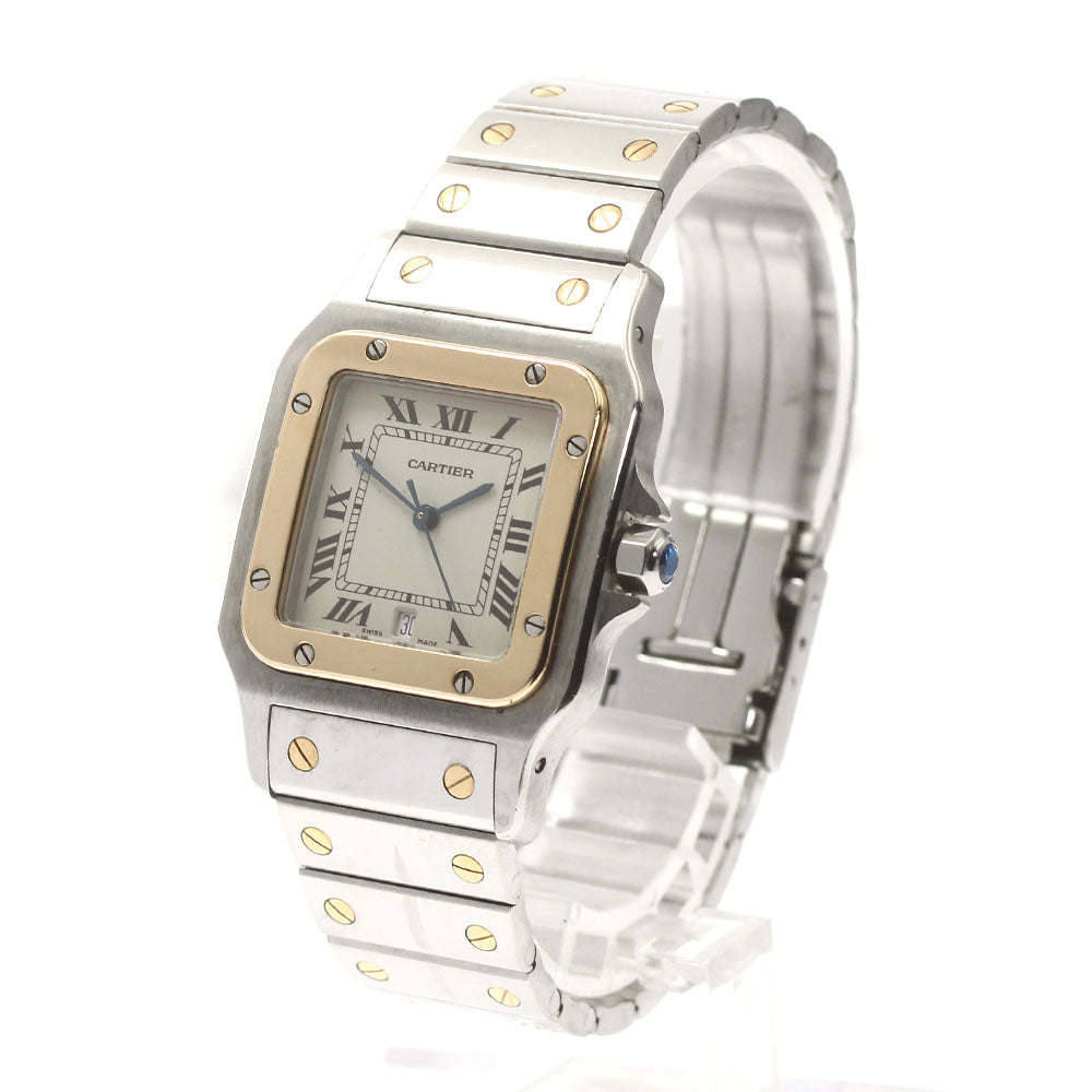 CARTIER Santos GalbeeLM W20011C4 Date beige Dial Quartz Men's Watch_875231