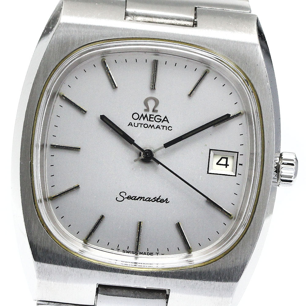 OMEGA Seamaster 166.0240 Vintage Cal.1012 Date Silver Dial Automatic Men's Watch_875260