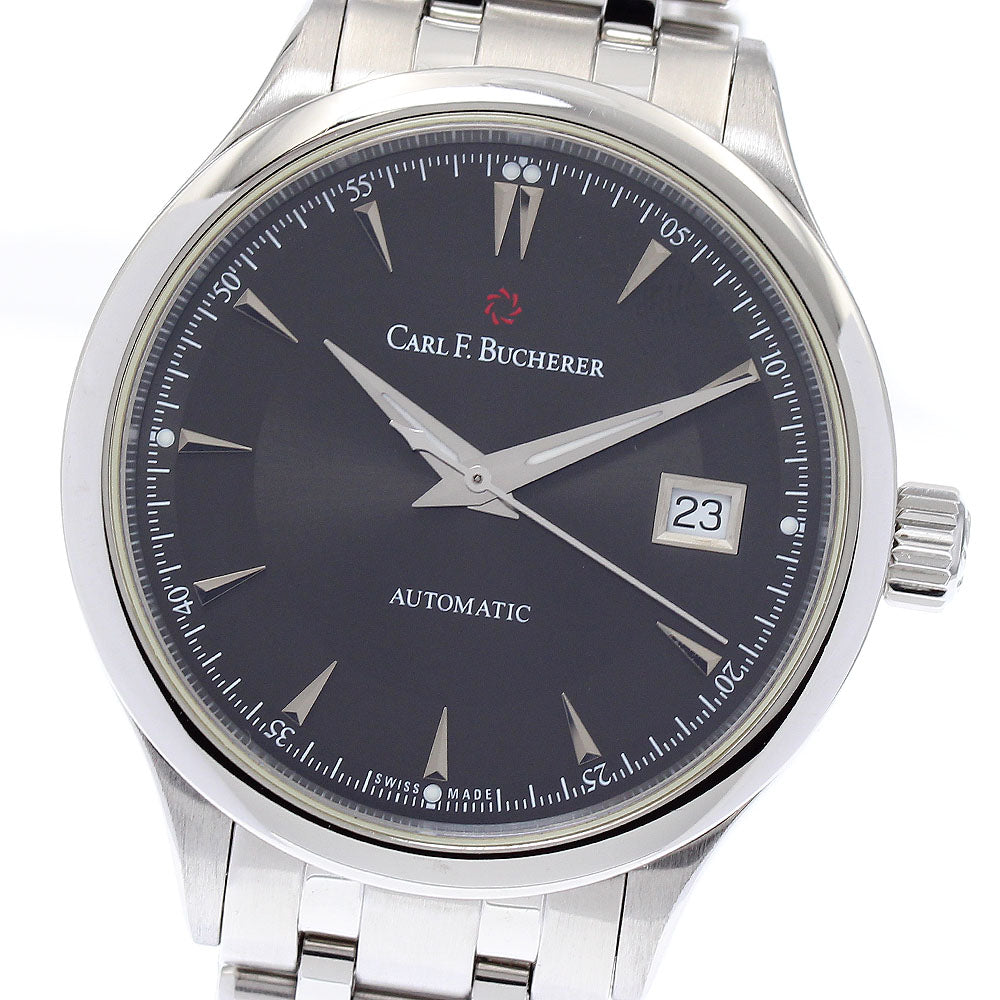 CARL F.BUCHERER Manero 00.10908.08.33.21 Date black Dial Automatic Men's_875272