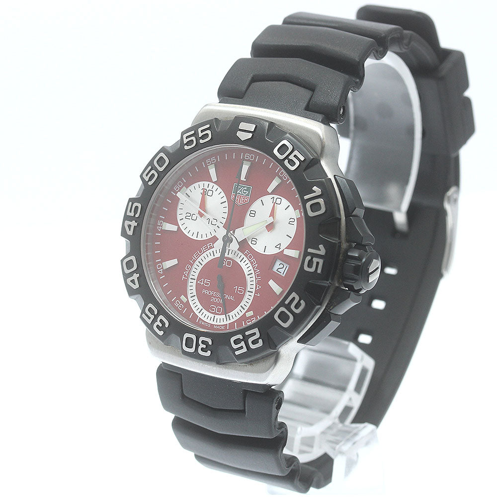 TAG HEUER Formula 1 CAH1112 Chronograph Red Dial Quartz Men's Watch_875302