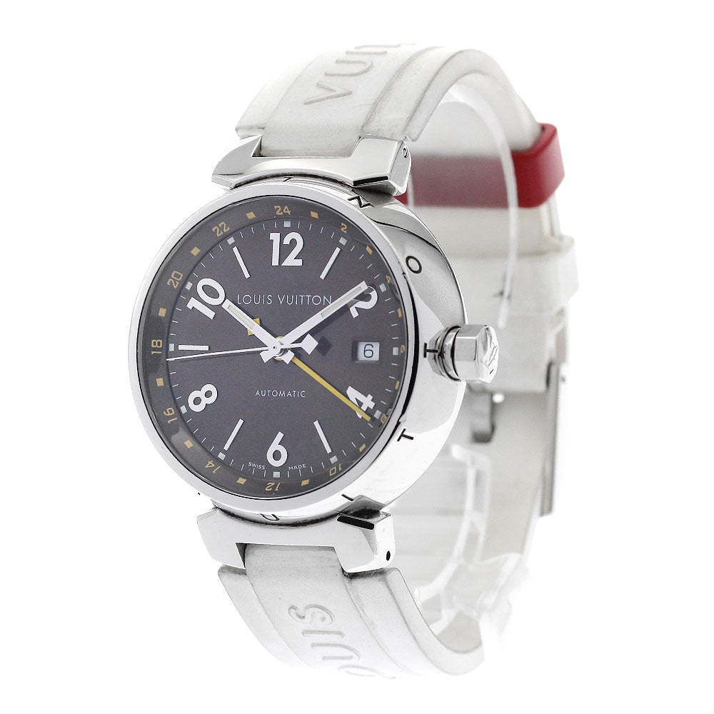LOUIS VUITTON Tambour Q1131 GMT date Brown Dial Automatic Men's Watch_875311