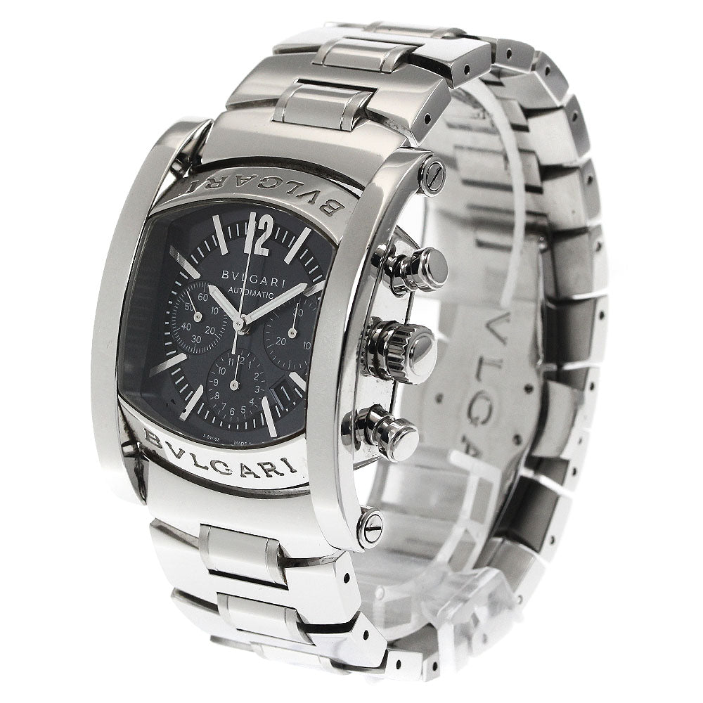 BVLGARI Assioma AA44SCH Chronograph Date Navy Dial Automatic Men's Watch_875315
