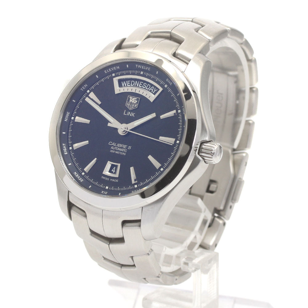 TAG HEUER Link calibre 5 WJF2010 Day date black Dial Automatic Men's_875320