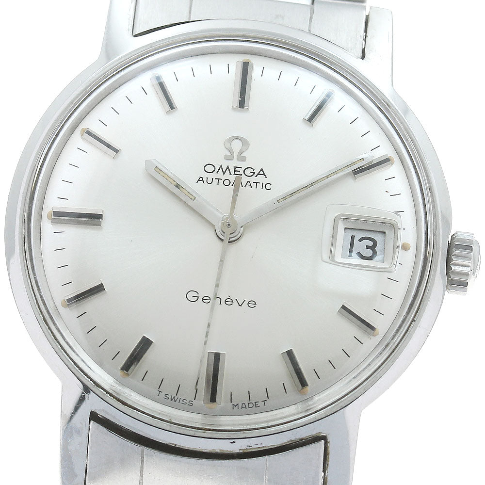 OMEGA Geneve 166.070 Cal.565 Date Silver Dial Automatic Men's Watch_875324
