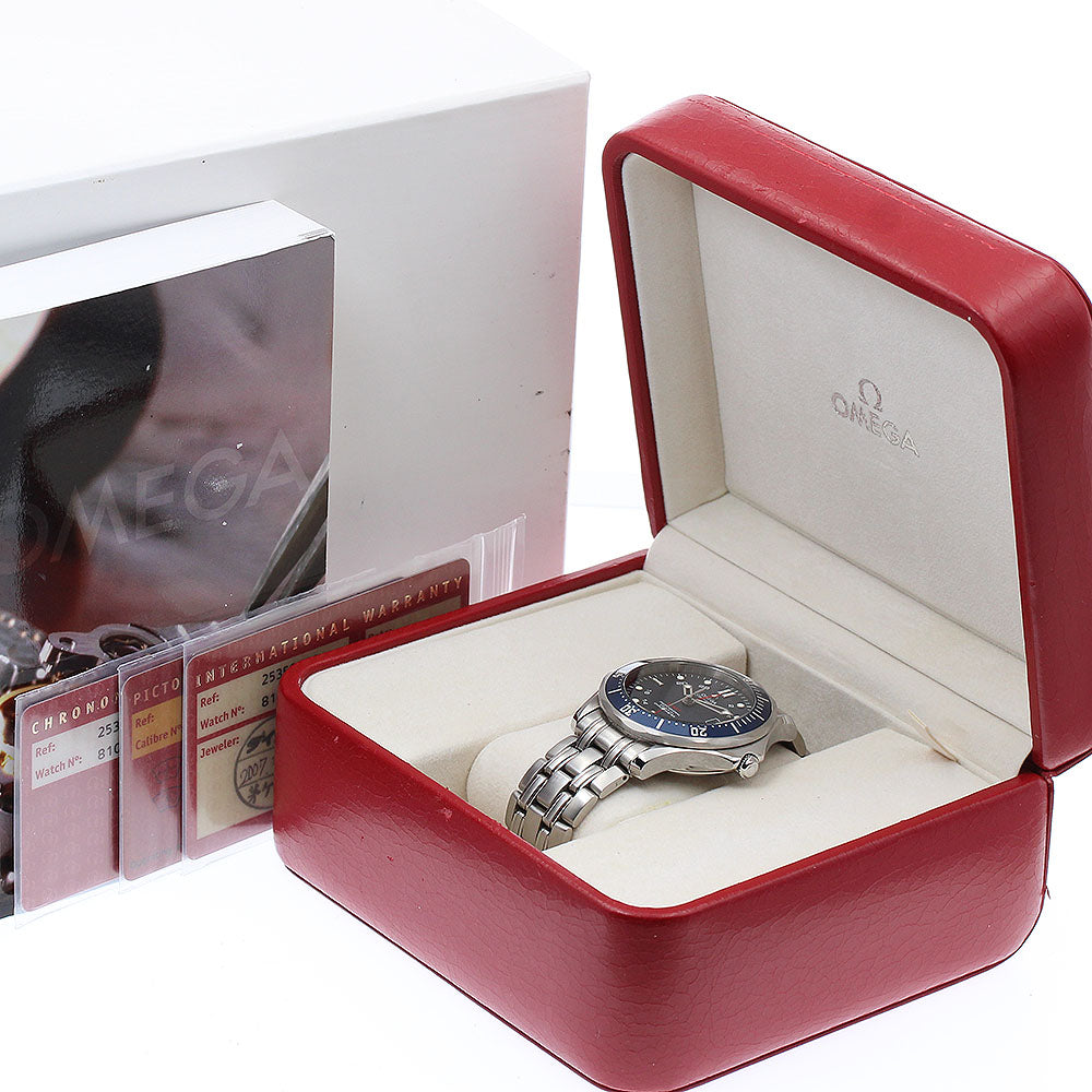 OMEGA Seamaster300 2535.80 GMT Navy Dial Automatic Men's Watch_875328