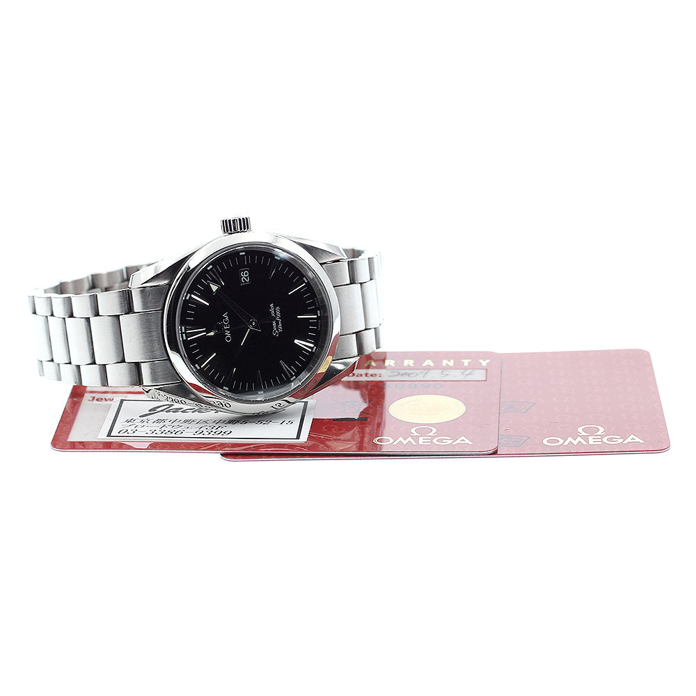 OMEGA Seamaster Aqua Terra 2518.50 Date black Dial Quartz Boy's Watch_875329