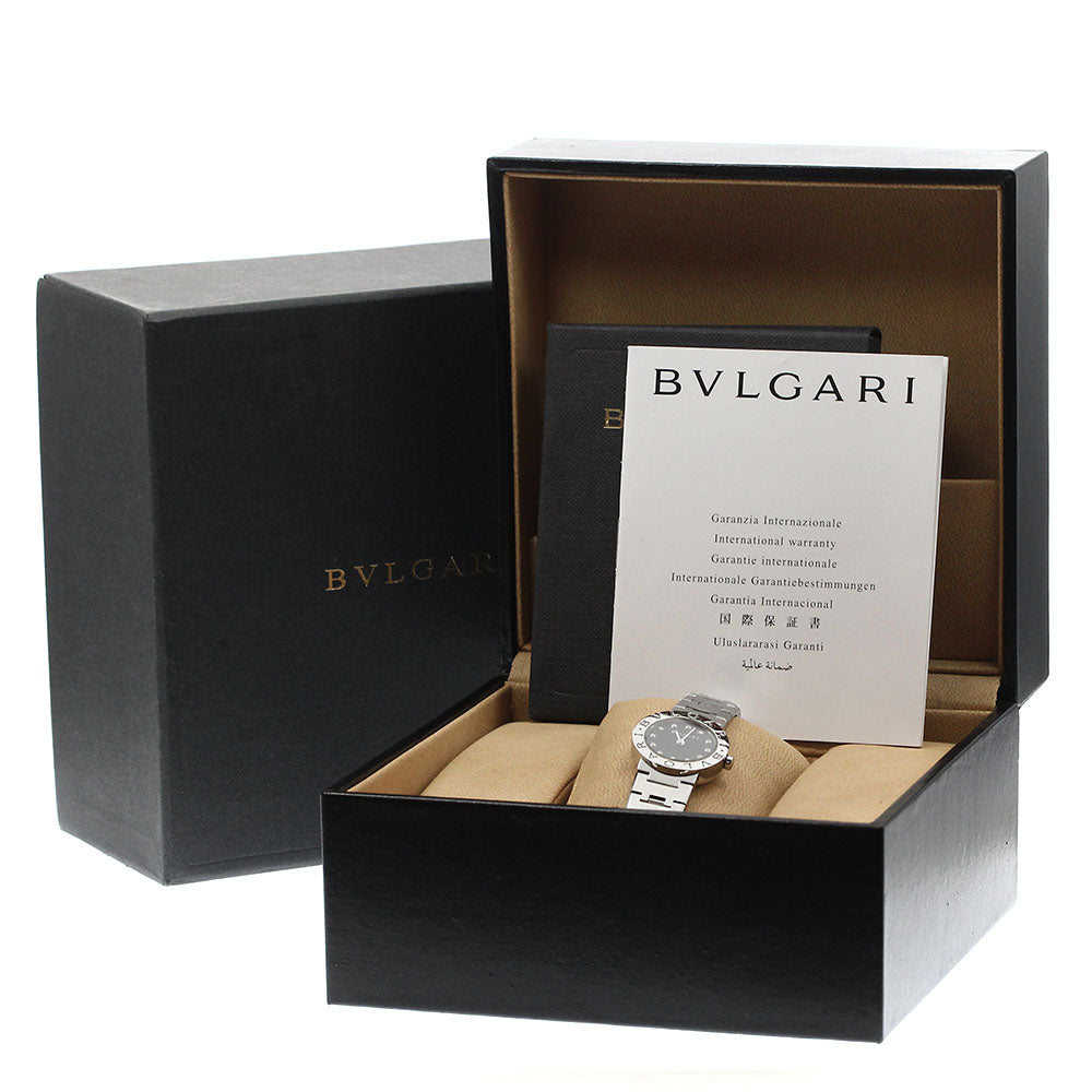 BVLGARI BVLGARIBVLGARI BB23SS 12P diamond black Dial Quartz Ladies Watch_875341